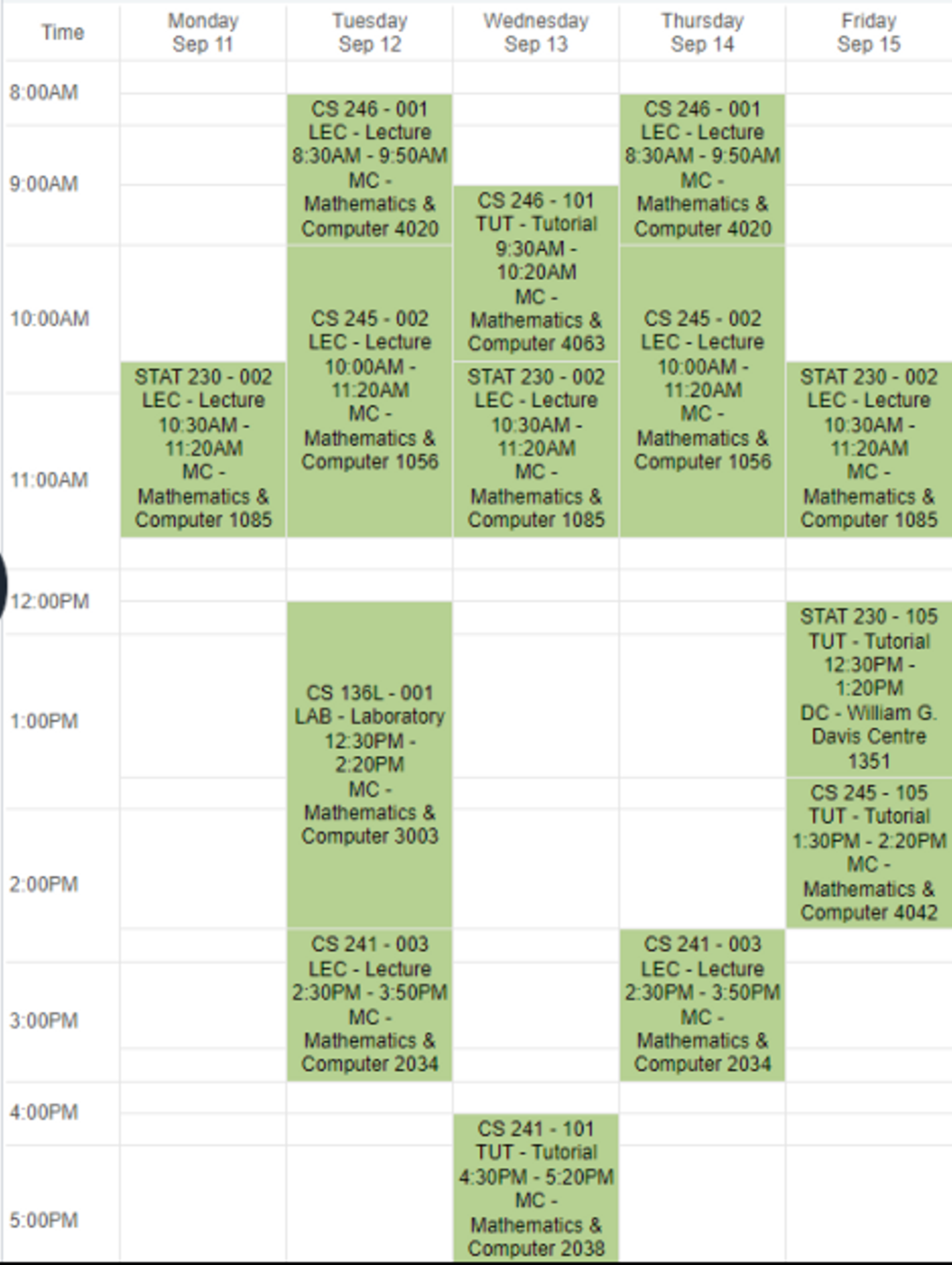 2b schedule